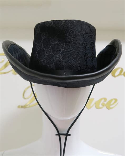 gucci cow boy hat|black Gucci hat men.